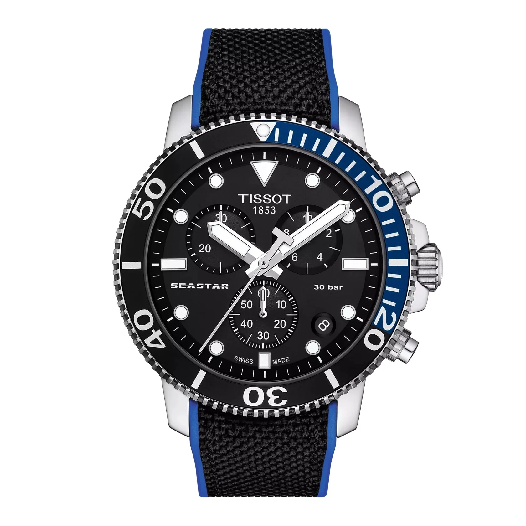 T120.417.17.051.03 Reloj Tissot Seastar de hombre correa de tela - Image 2