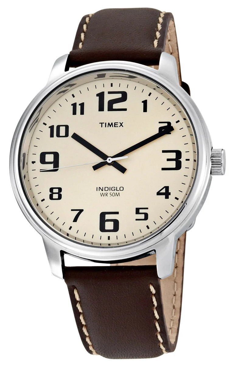 T28201 Reloj Timex Easy Reader para hombre correa de piel - Image 2