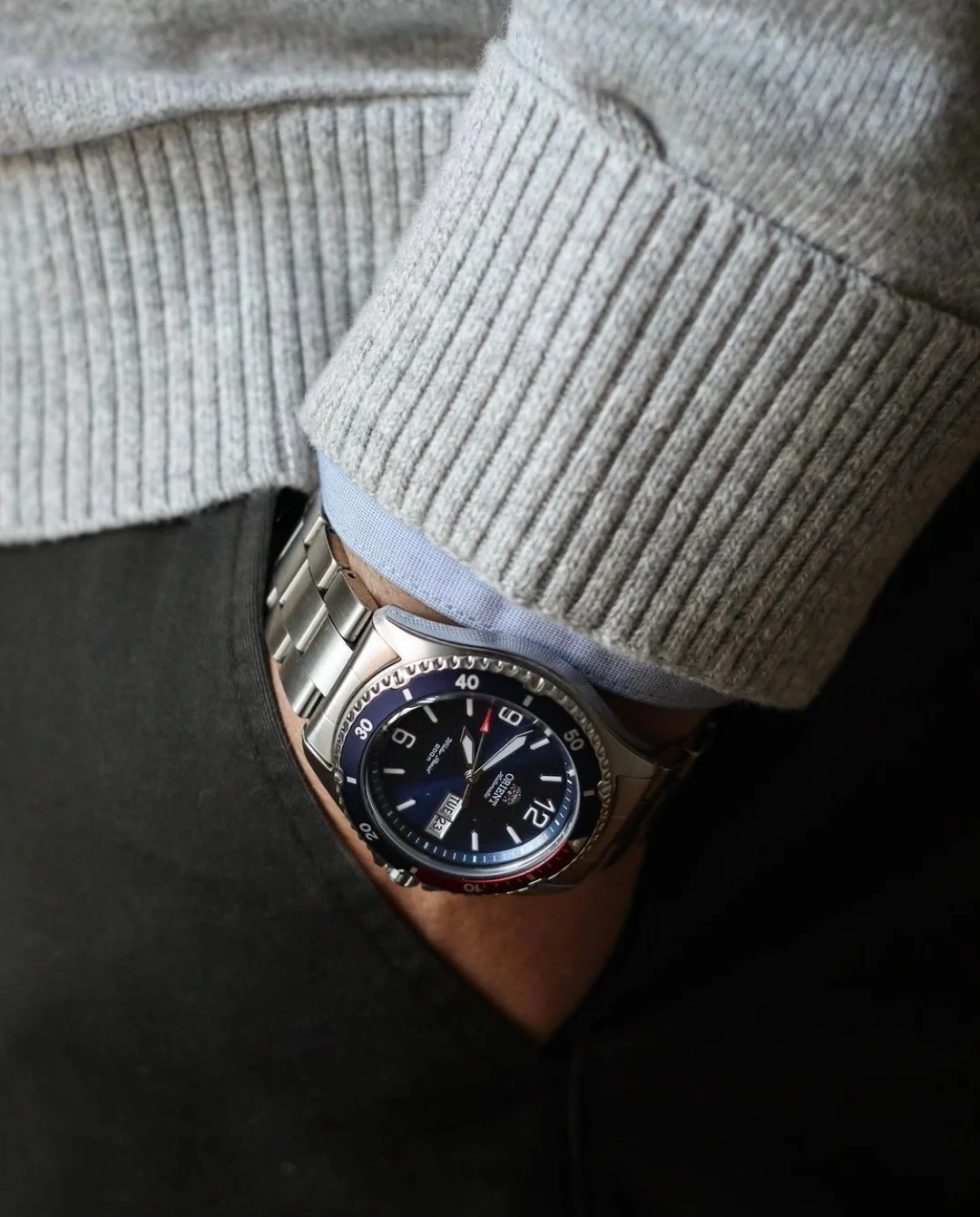 TAA02002D Orient Sport de caballero pulsera de metal - Image 3