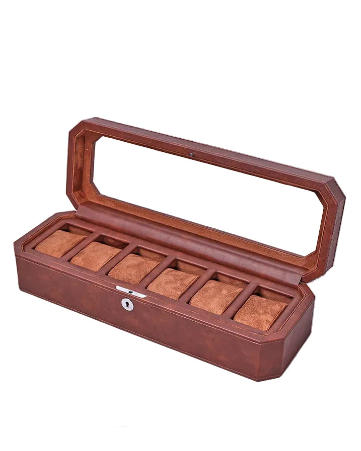 TC-022 Caja Tancy de relojes tipo madera con cierre