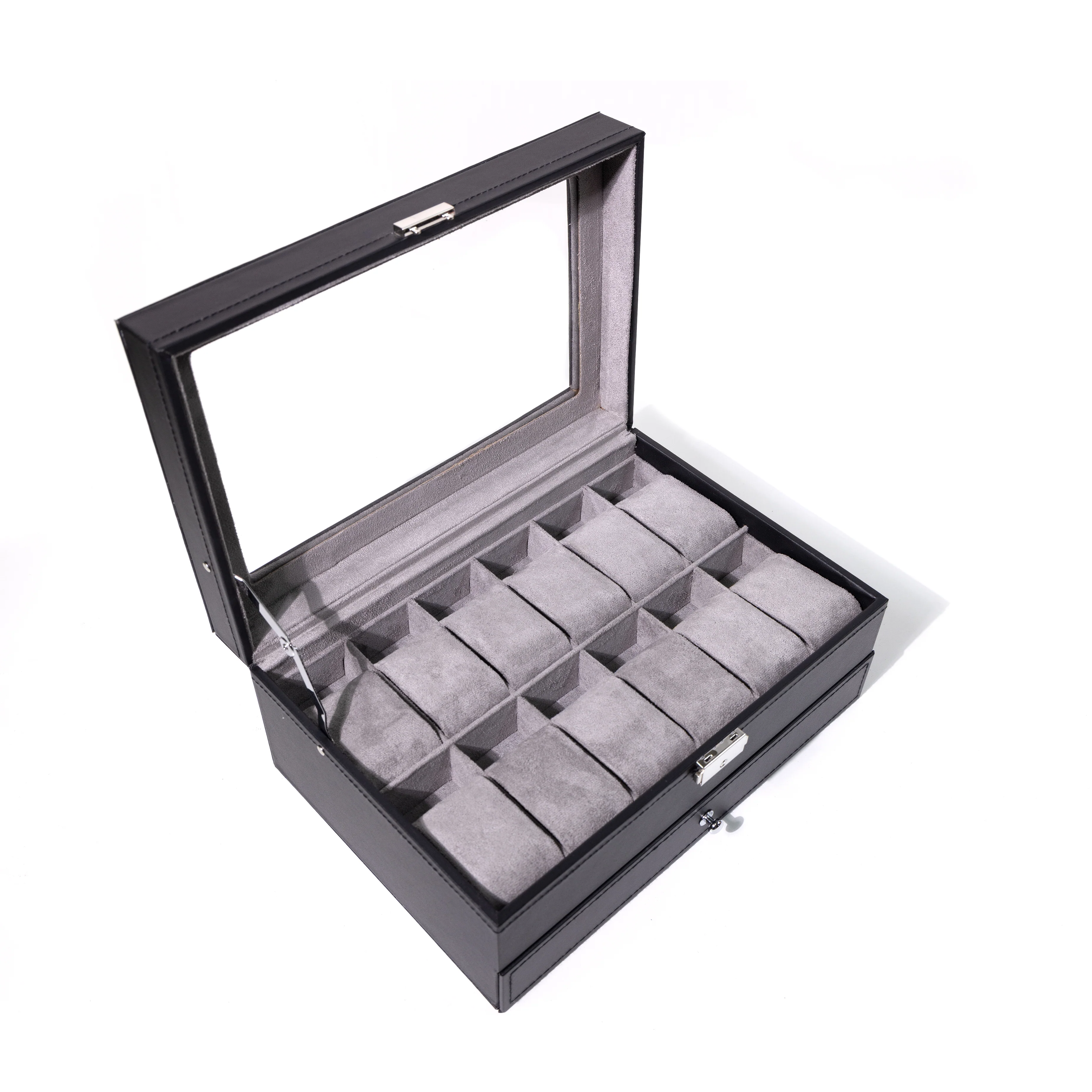 TC-028 Caja Organizadora de Relojes Tancy 12 compartimientos - Image 3