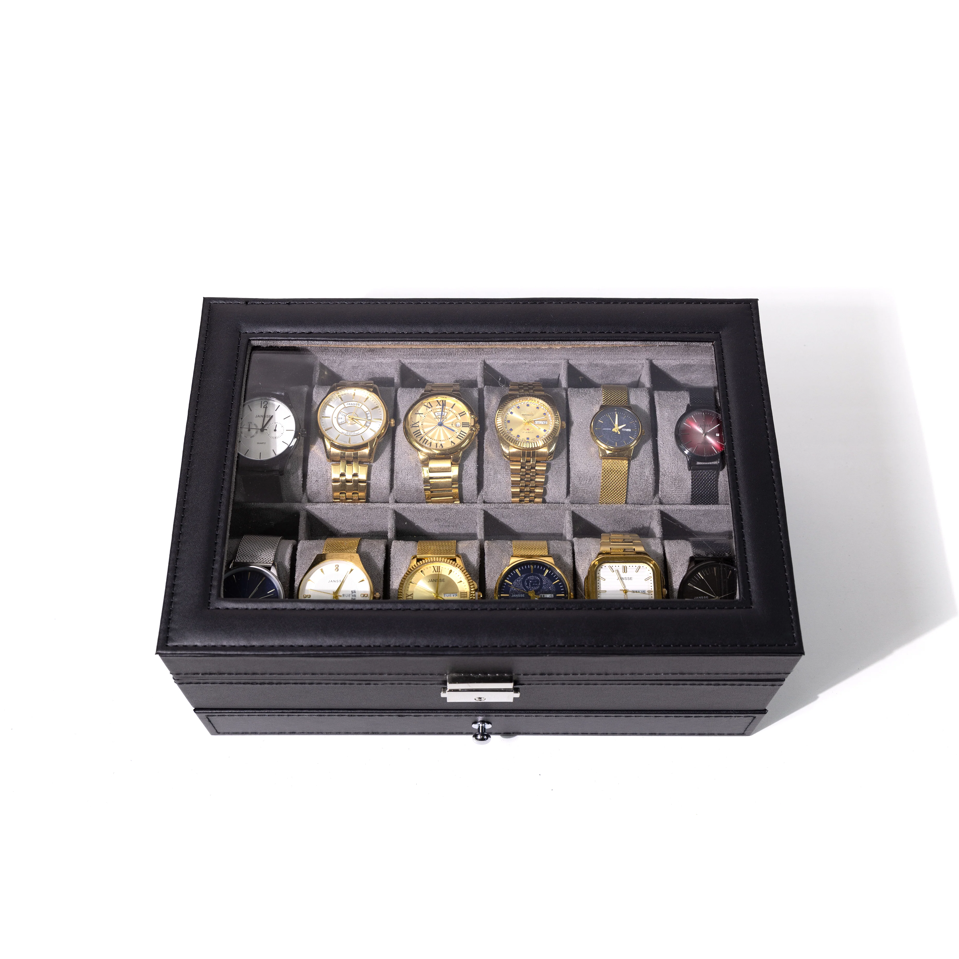 TC-028 Caja Organizadora de Relojes Tancy 12 compartimientos - Image 5