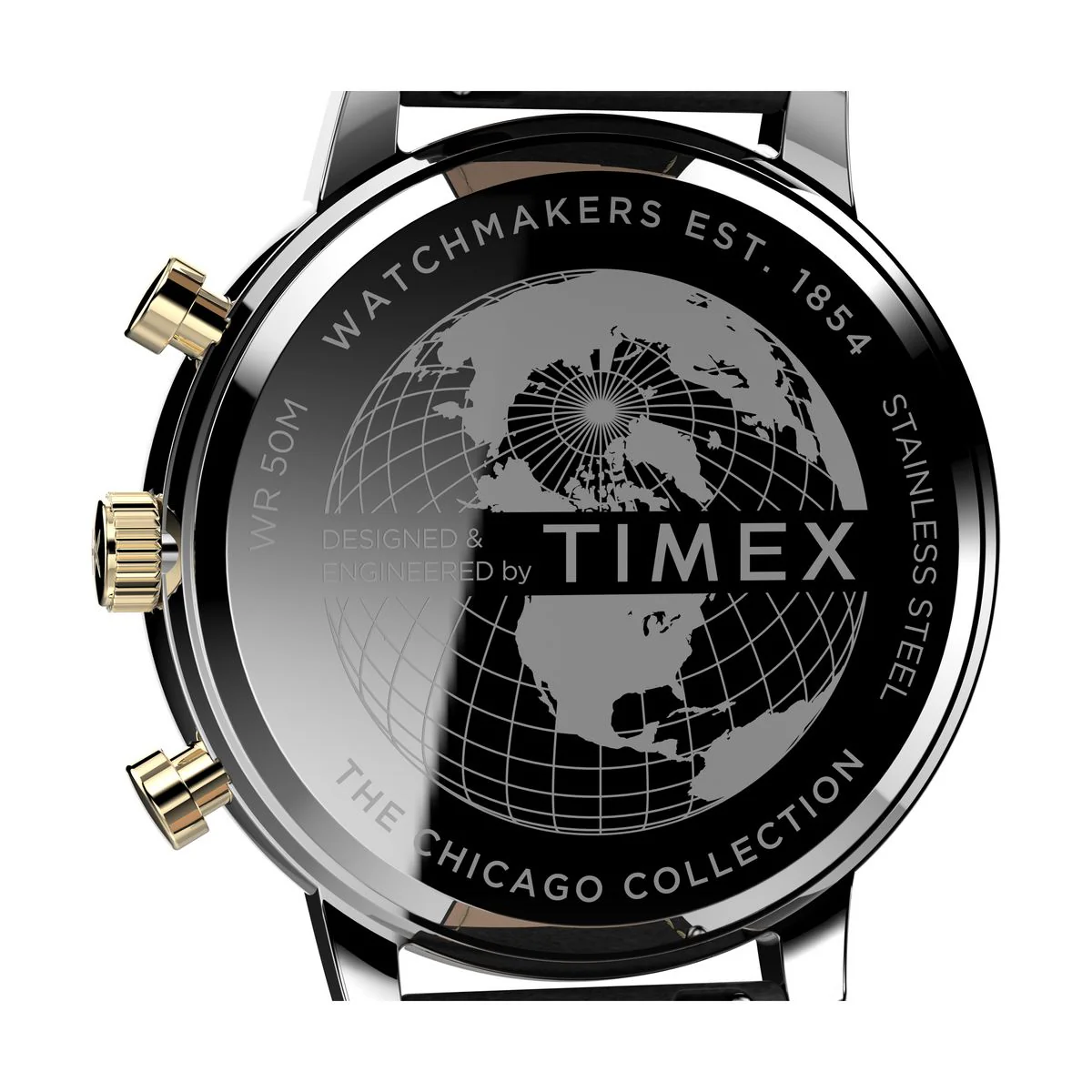 TW2U39100VQ Timex Chicago de caballero pulsera de cuero 45 mm - Image 4