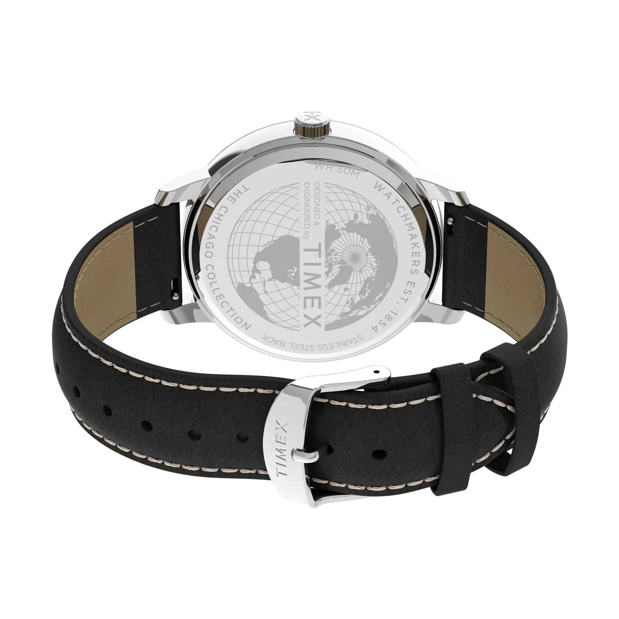 TW2V29200 Reloj Timex Chicago de hombre pulsera de piel 45 mm - Image 3