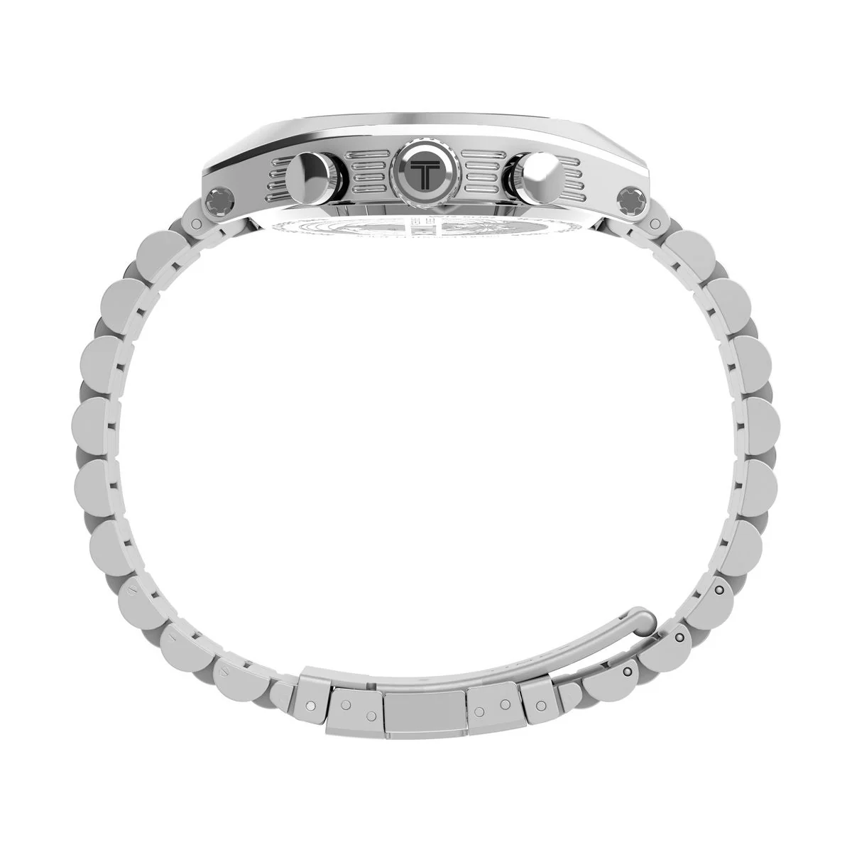 TW2W22200 Reloj Timex Legacy Tonneau de caballero pulsera de acero inoxidable 42 mm - Image 5