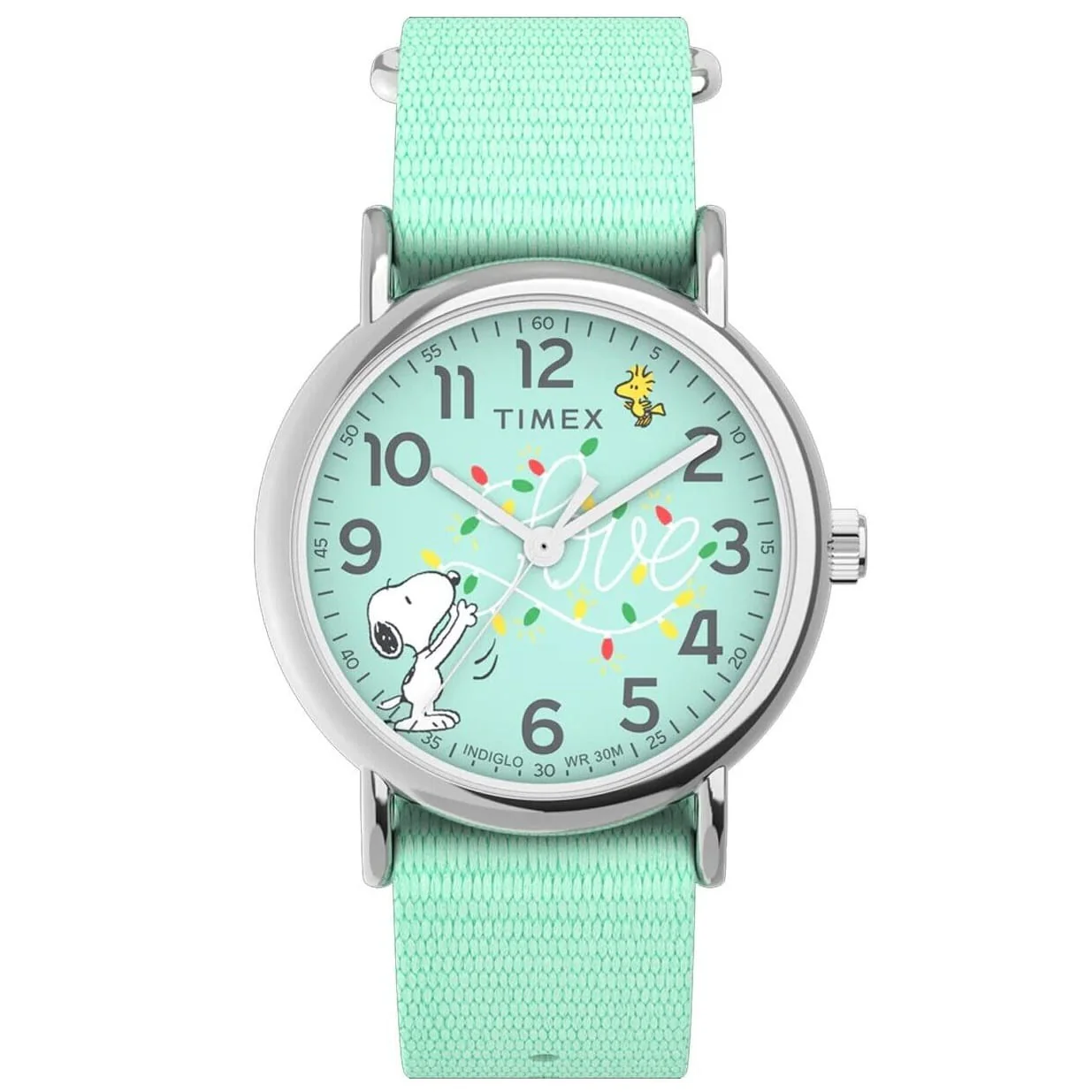 TW2W24500 Reloj Timex Análogo Unisex con Correa de Tela Snoopy Peanuts