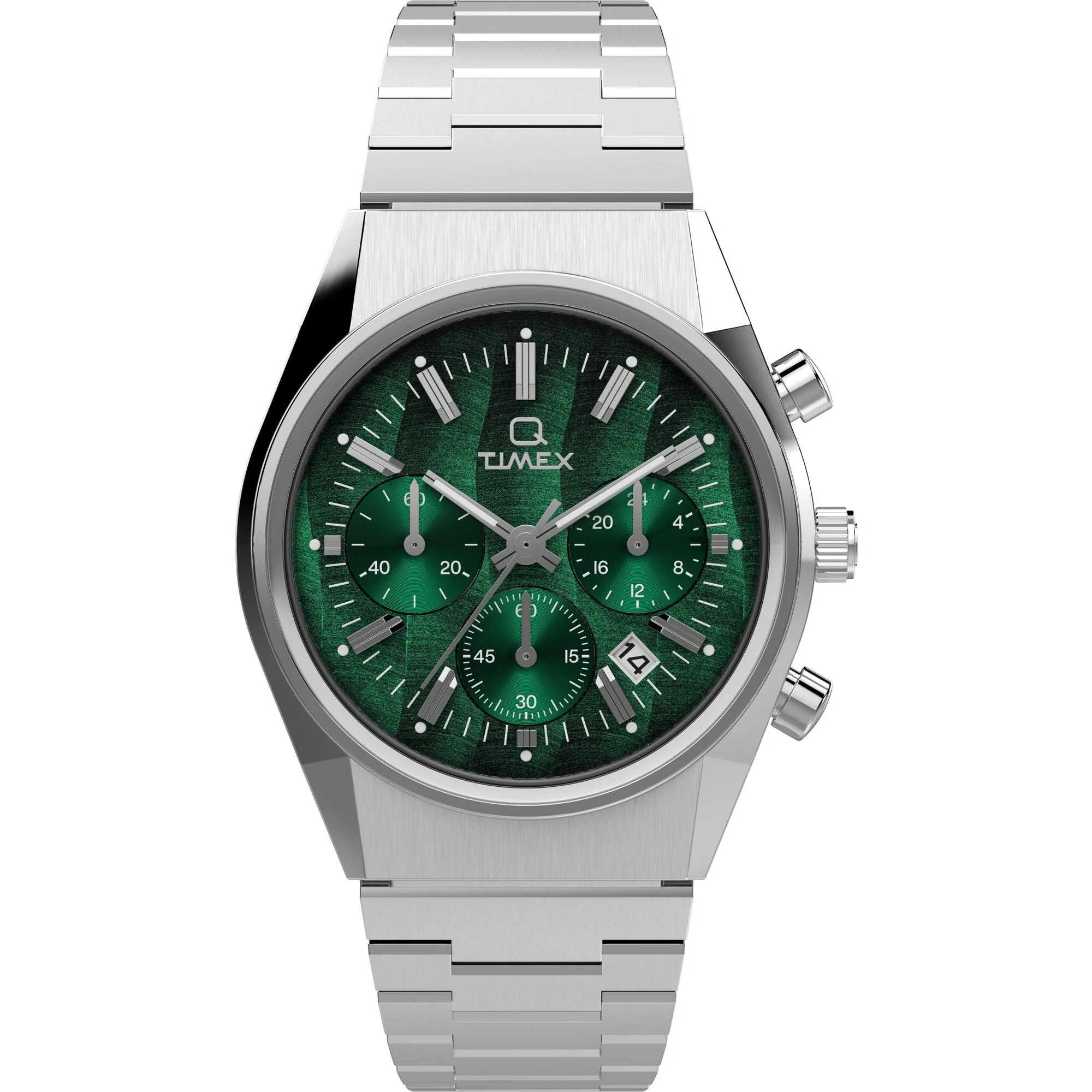 TW2W33600 Reloj Timex Q Falcon Eye de caballero banda de metal 40 mm