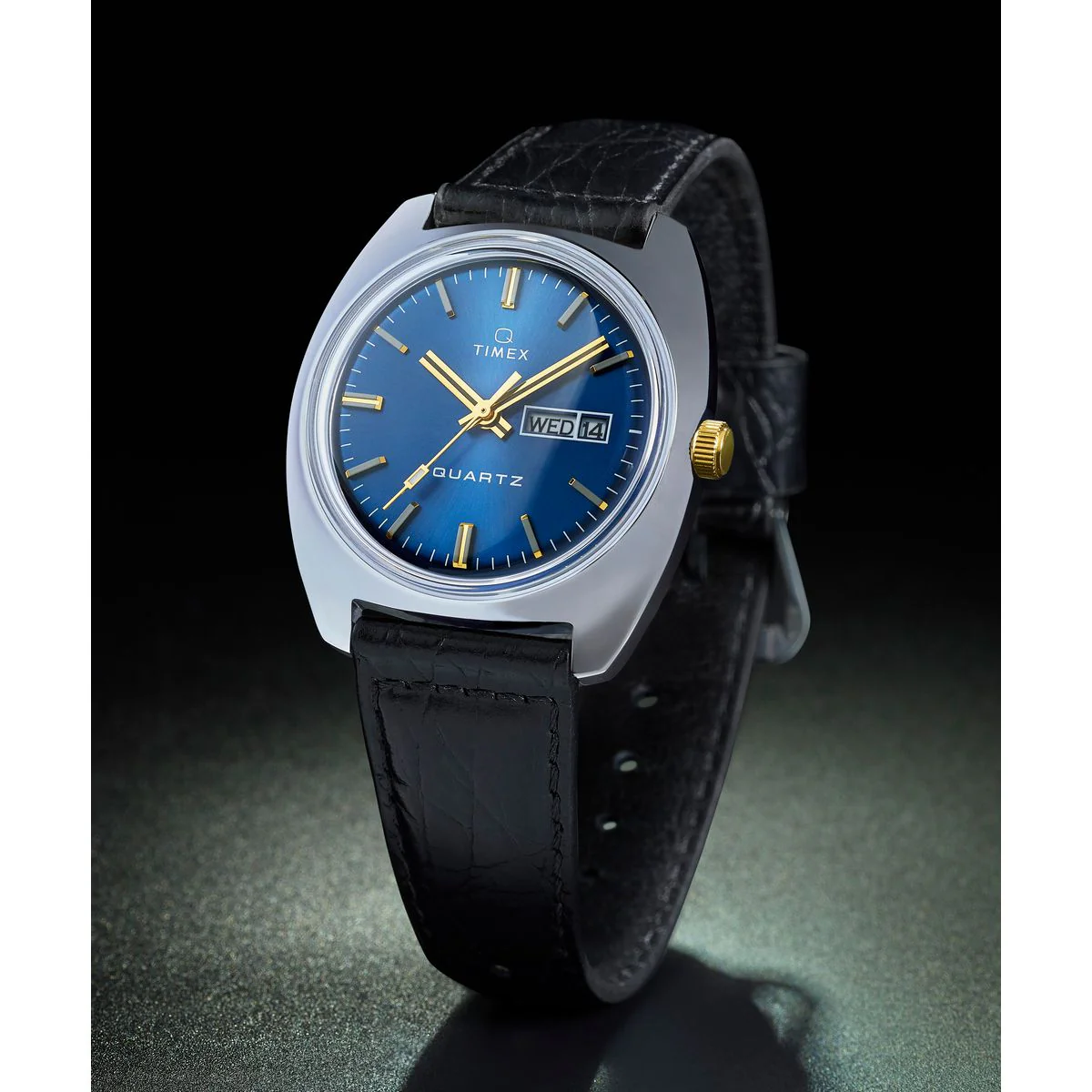 TW2W44800 Reloj Timex Q Day/Date de hombre correa de cuero - Image 7