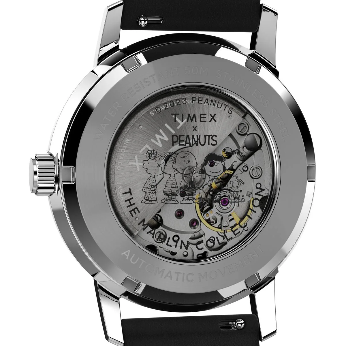 TW2W49600 Reloj Timex Marlin Automatico Snoopy de hombre correa de cuero - Image 3
