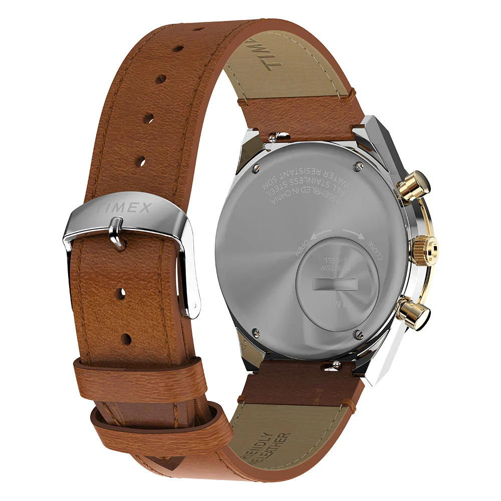 TW2W64400 Reloj Timex Q de hombre pulsera de piel - Image 4