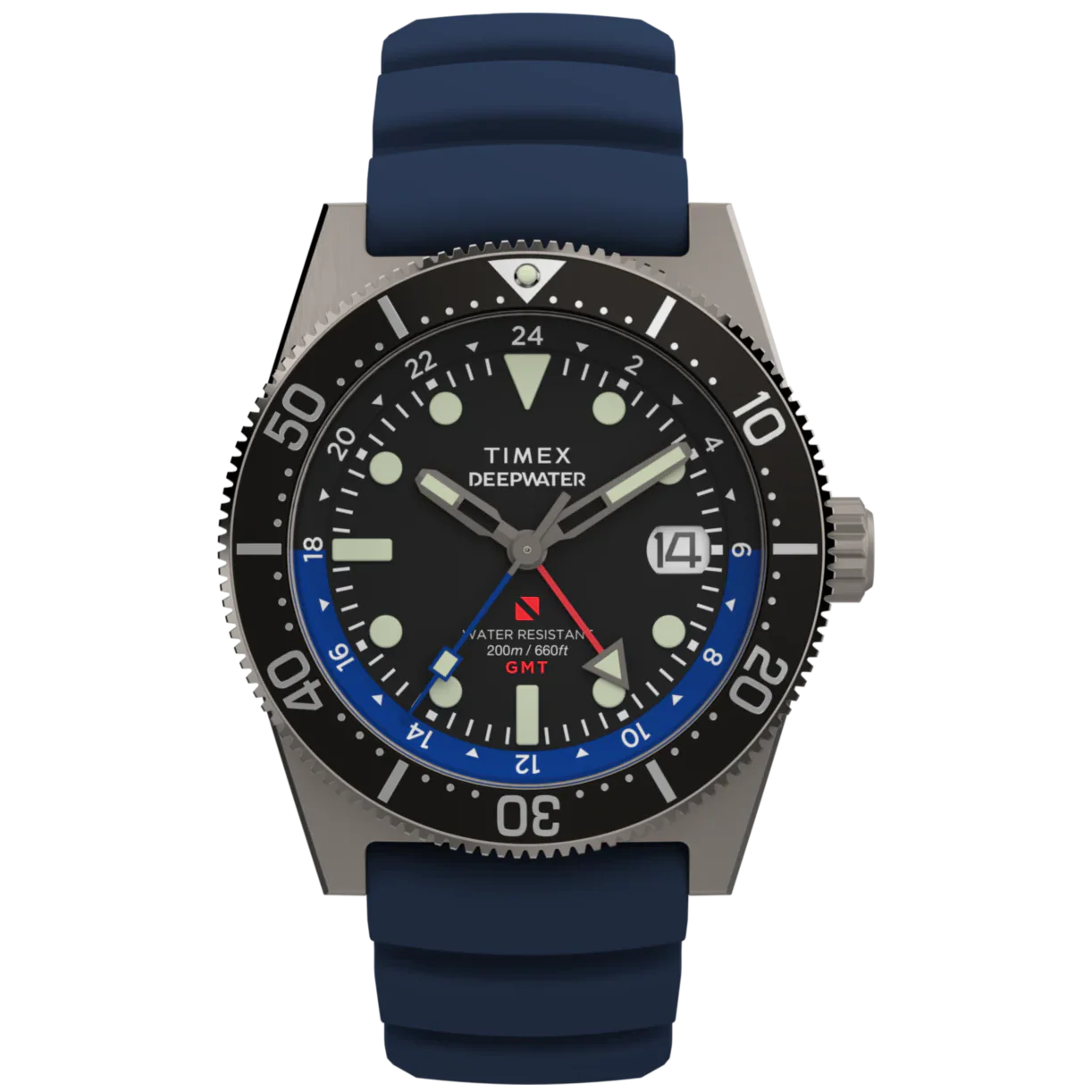 TW2W75100 Reloj Timex Deepwater de hombre pulsera de resina 41 mm