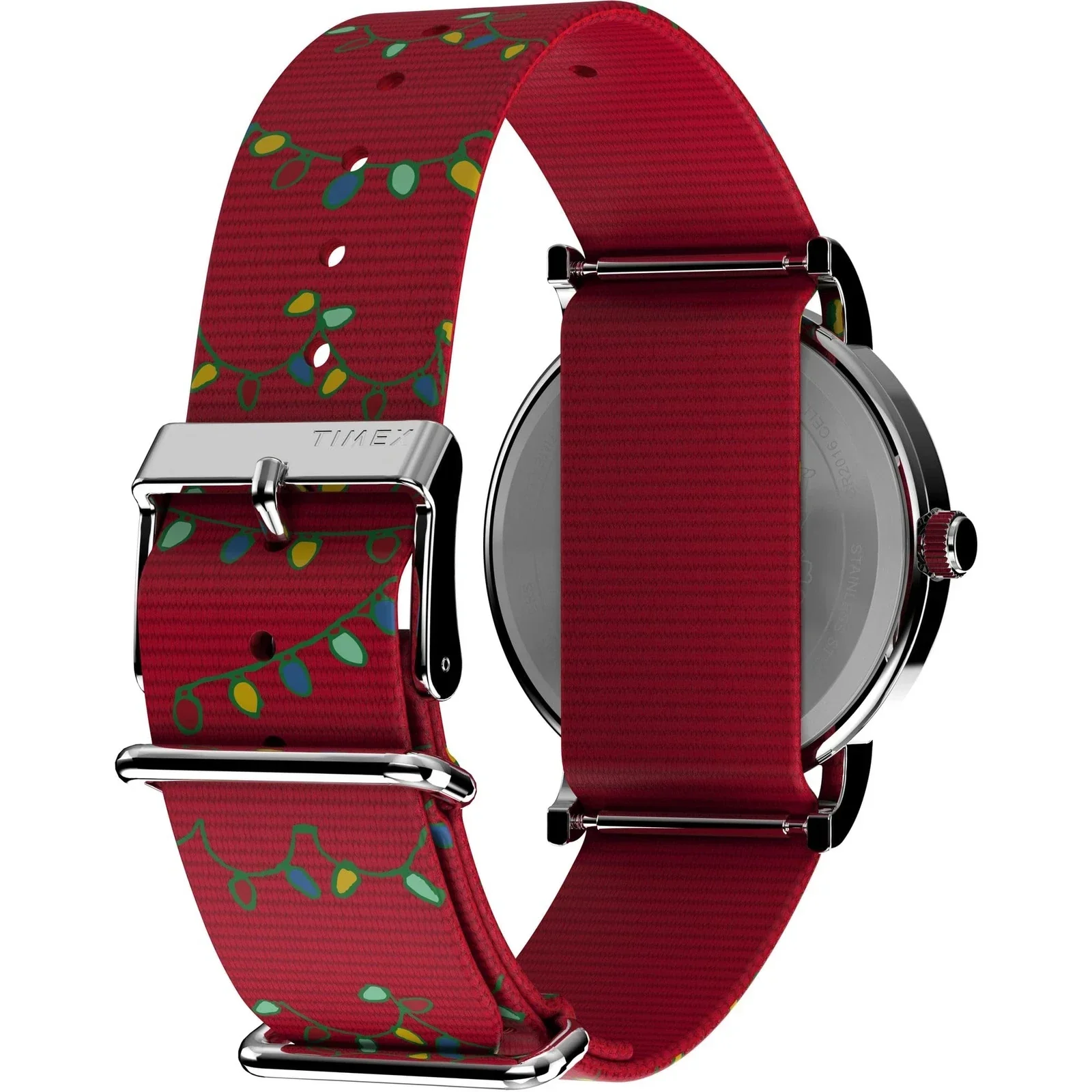 TW2W80800 Reloj Timex x Peanuts Snoopy Holiday Unisex pulsera de tela 38 mm - Image 4