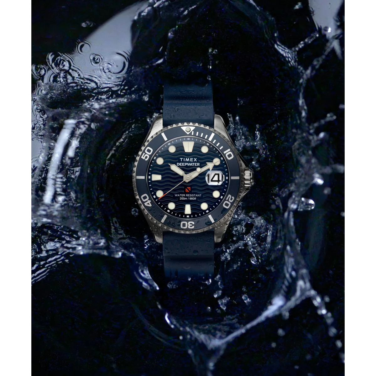 TW2W81500 Reloj Timex Deepwater Meridian 200 de hombre correa de resina - Image 6