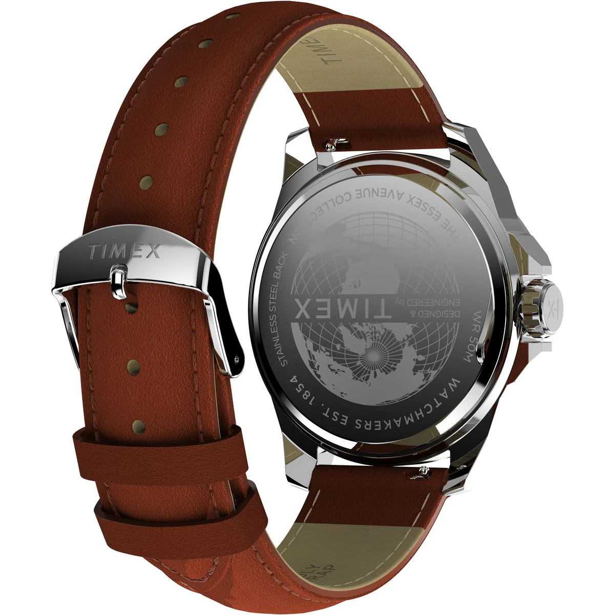 TW2W92800 Reloj Timex Essex Day de hombre correa de cuero - Image 3