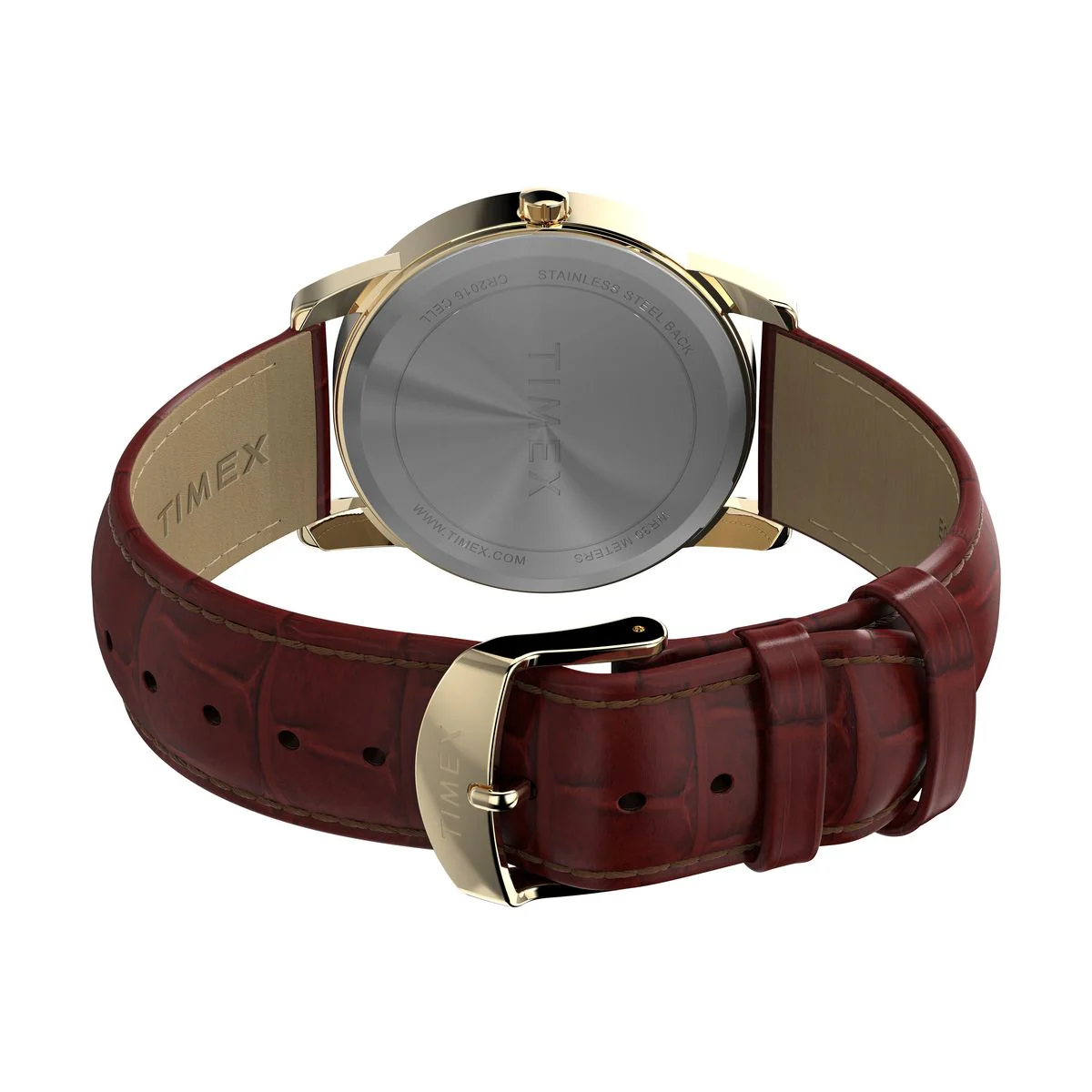 TW2W95500 Reloj Timex Easy Reader de hombre correa de cuero - Image 5