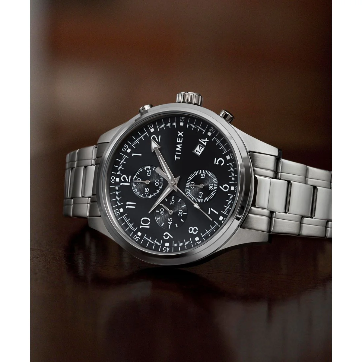 TW2Y01400 Reloj Timex Weston Dress de caballero banda de metal 43 mm - Image 3