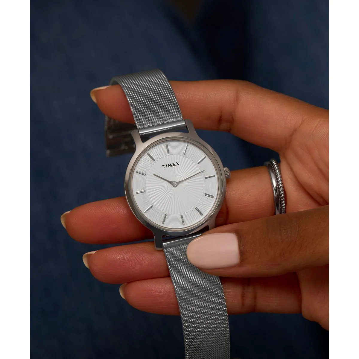 TW2Y10100 Reloj Timex Transcend de dama correa mesh - Image 2