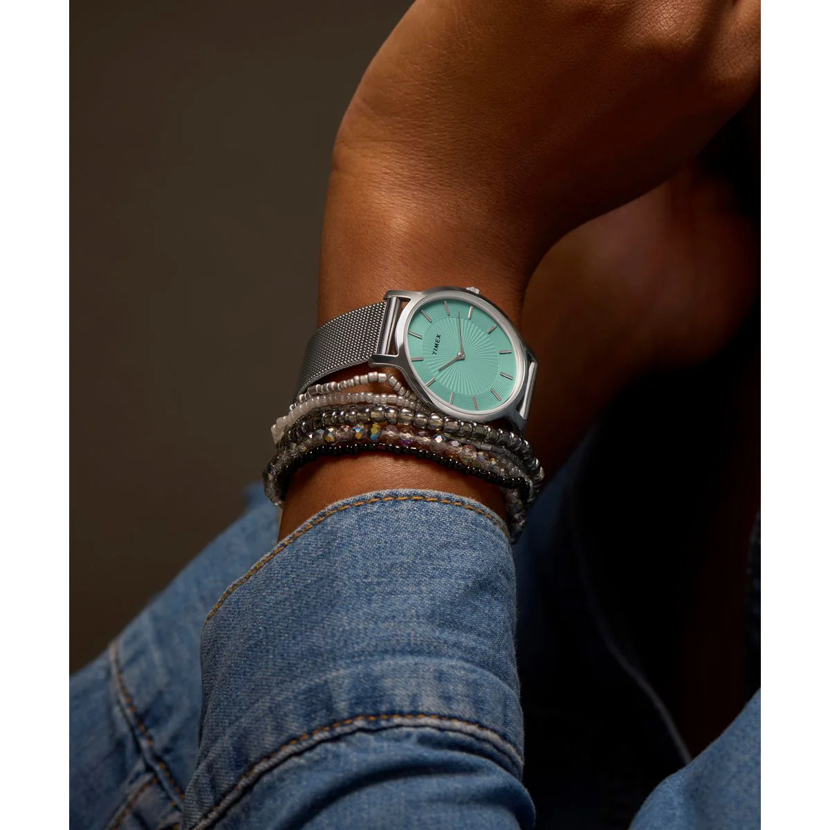 TW2Y10100 Reloj Timex Transcend de dama correa mesh - Image 4