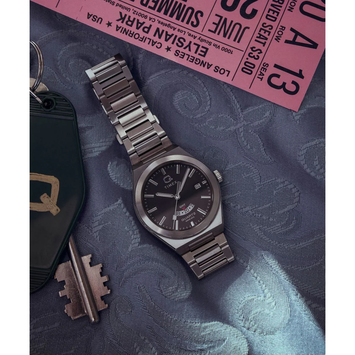 TW2Y12100 Reloj Timex Q Continental de hombre correa de metal - Image 5
