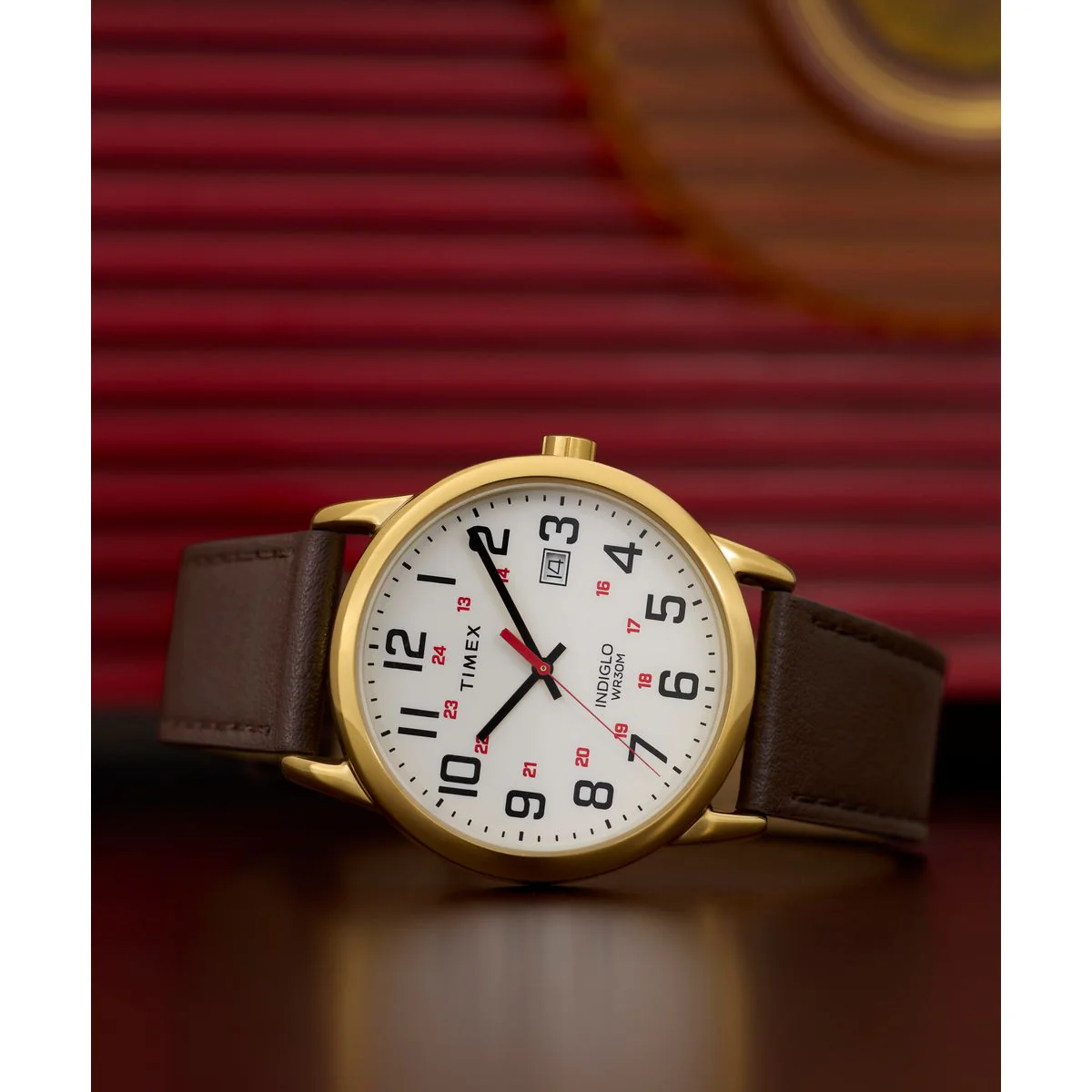 TW2Y12700 Reloj Timex Easy Reader de hombre correa de cuero - Image 7