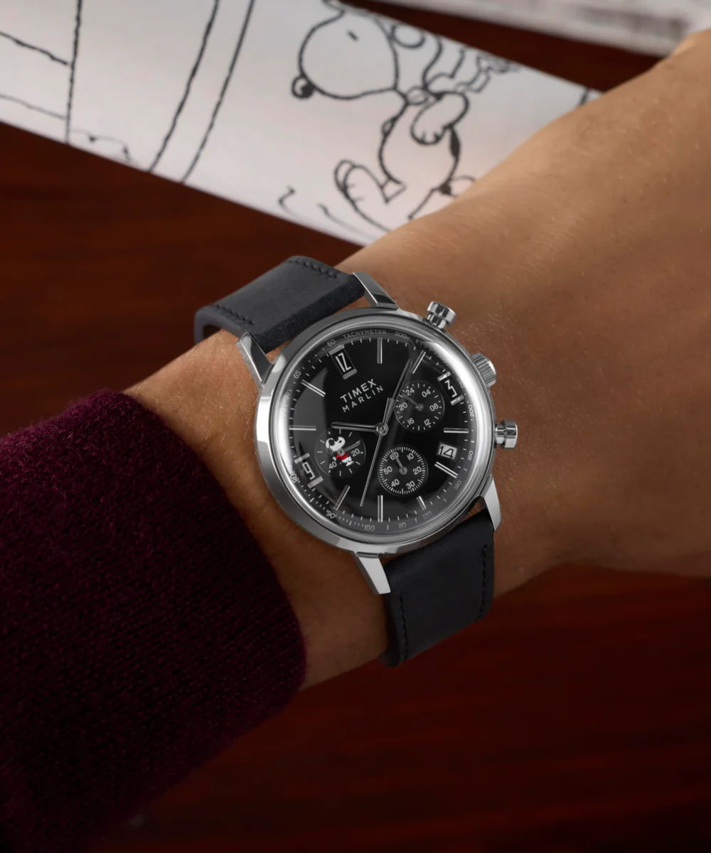 TW2Y48500 Reloj Timex Marlin x Peanuts de hombre banda de piel - Image 3