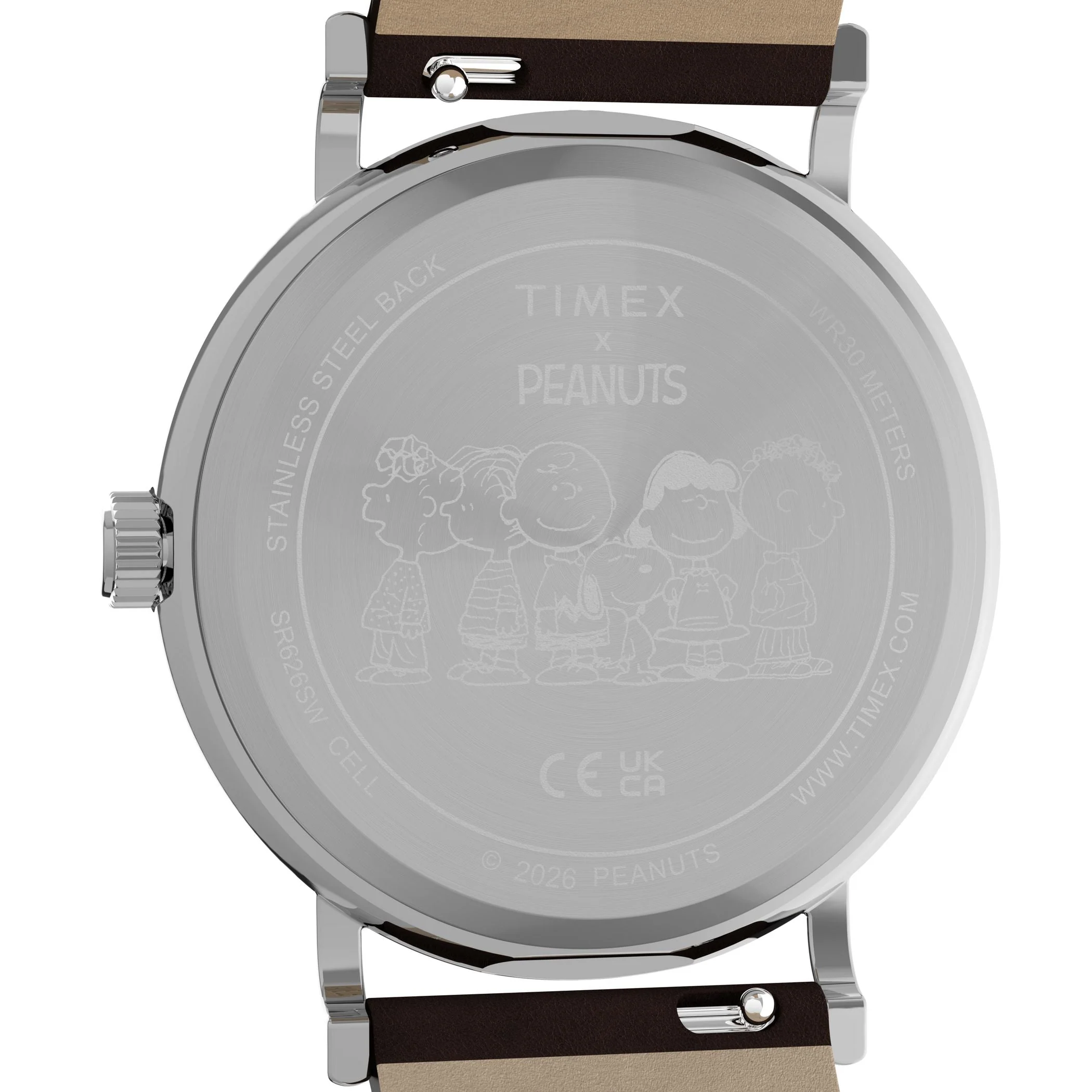 TW2Y51500 Reloj Timex Weekender Snoopy de hombre correa de cuero - Image 3