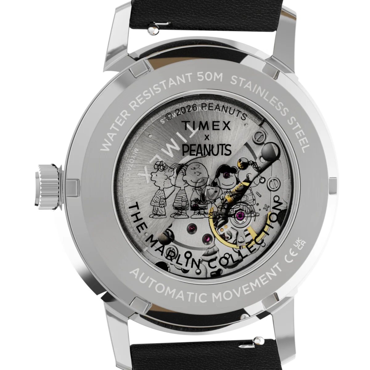 TW2Y53800 Reloj Timex Marlin Soccer Snoopy de hombre correa de piel - Image 6