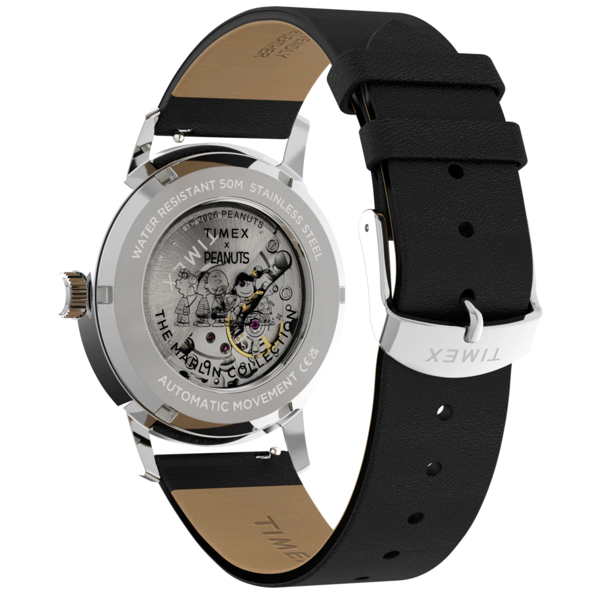 TW2Y53800 Reloj Timex Marlin Soccer Snoopy de hombre correa de piel - Image 7