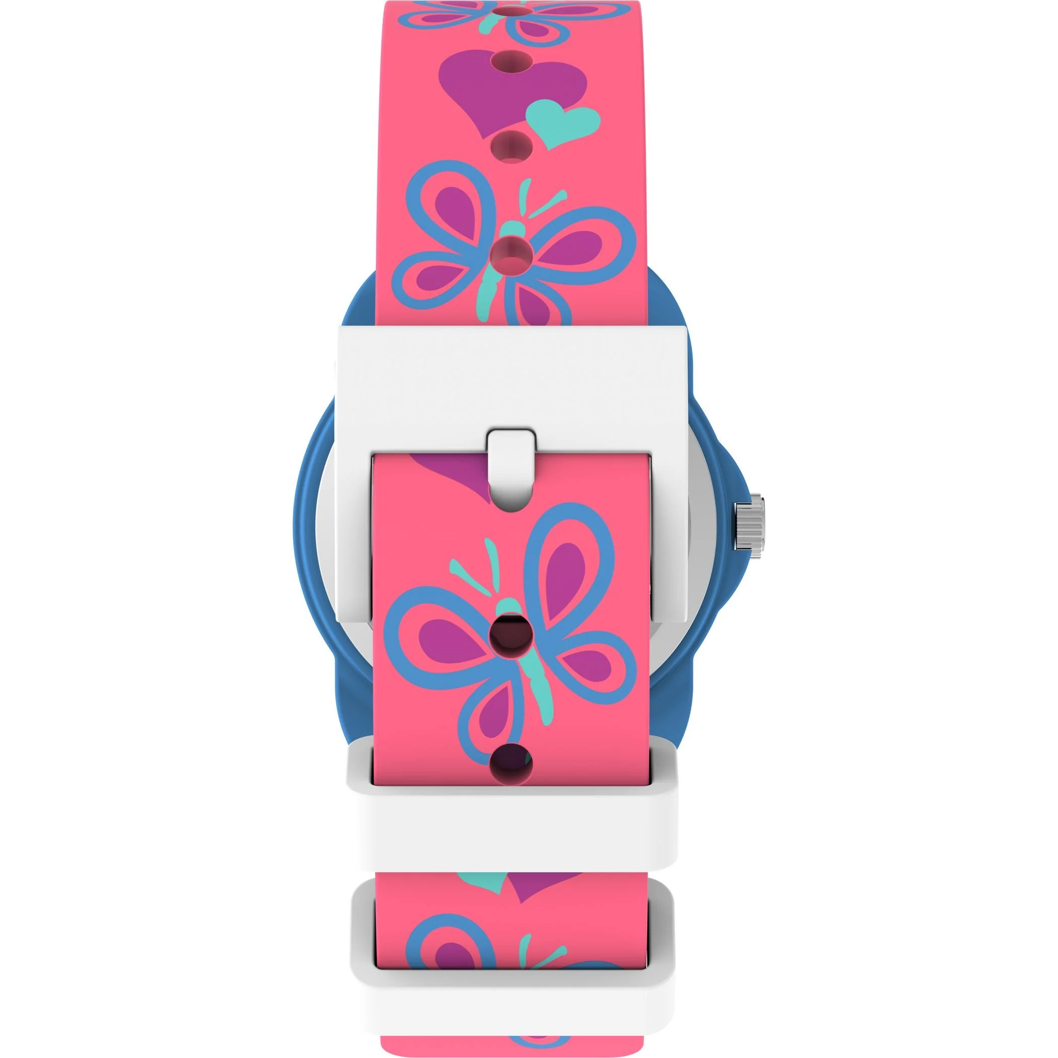 TW2Y59700 Reloj Timex Teacher Corazon y mariposas infantil banda de silicona - Image 4