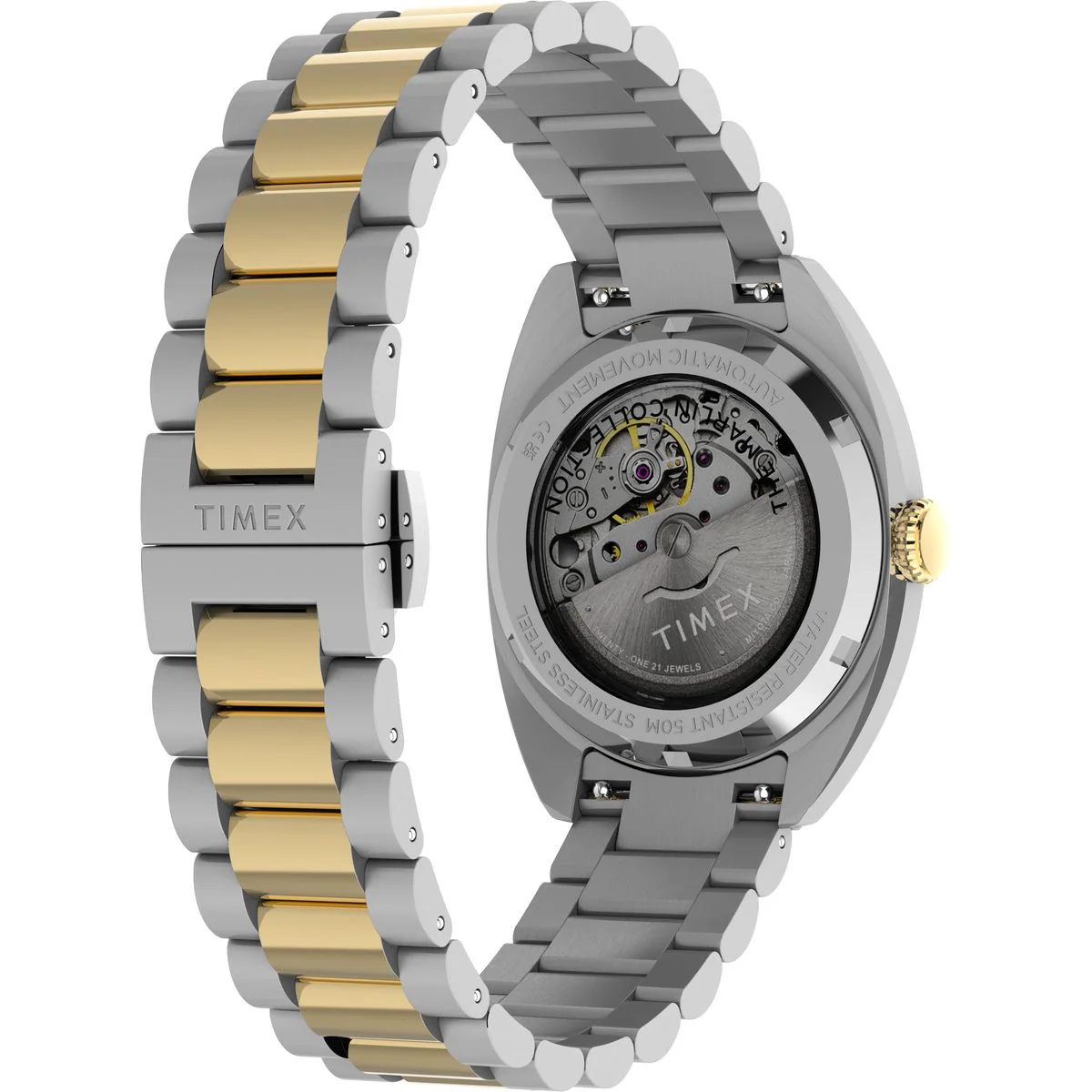TW2Y65100 Reloj Timex Marlin Draper automático de hombre correa de metal - Image 3