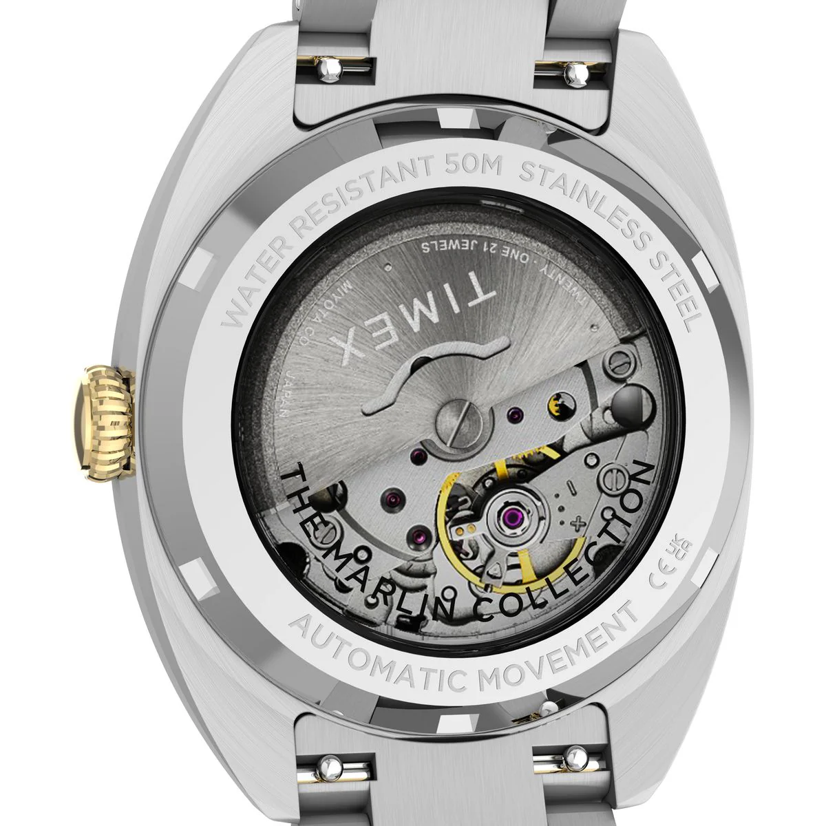 TW2Y65100 Reloj Timex Marlin Draper automático de hombre correa de metal - Image 6