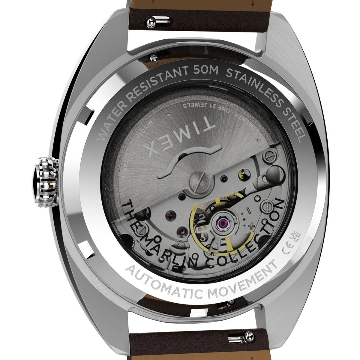 TW2Y65200 Reloj Timex Marlin Draper de caballero banda de piel - Image 3