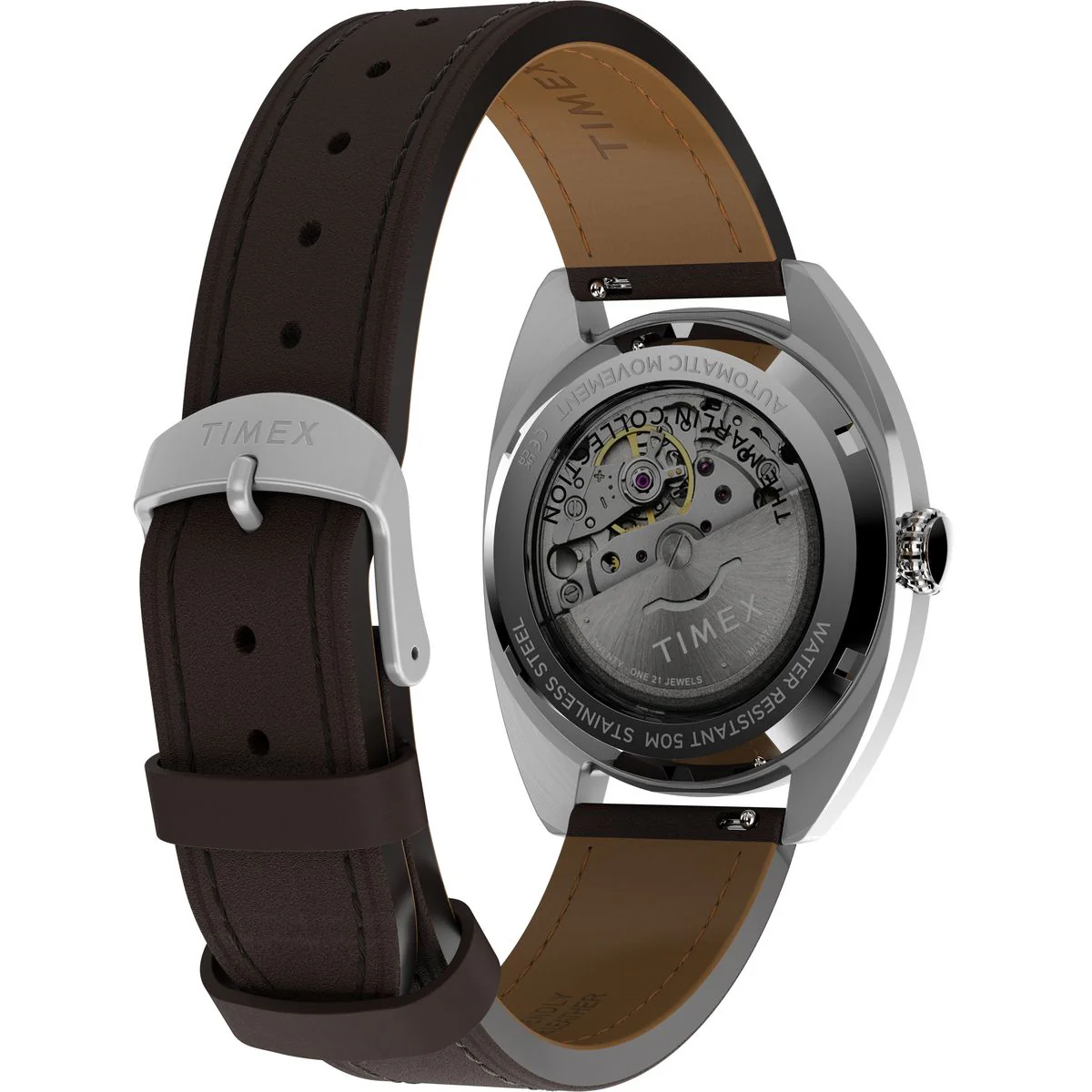 TW2Y65200 Reloj Timex Marlin Draper de caballero banda de piel - Image 4
