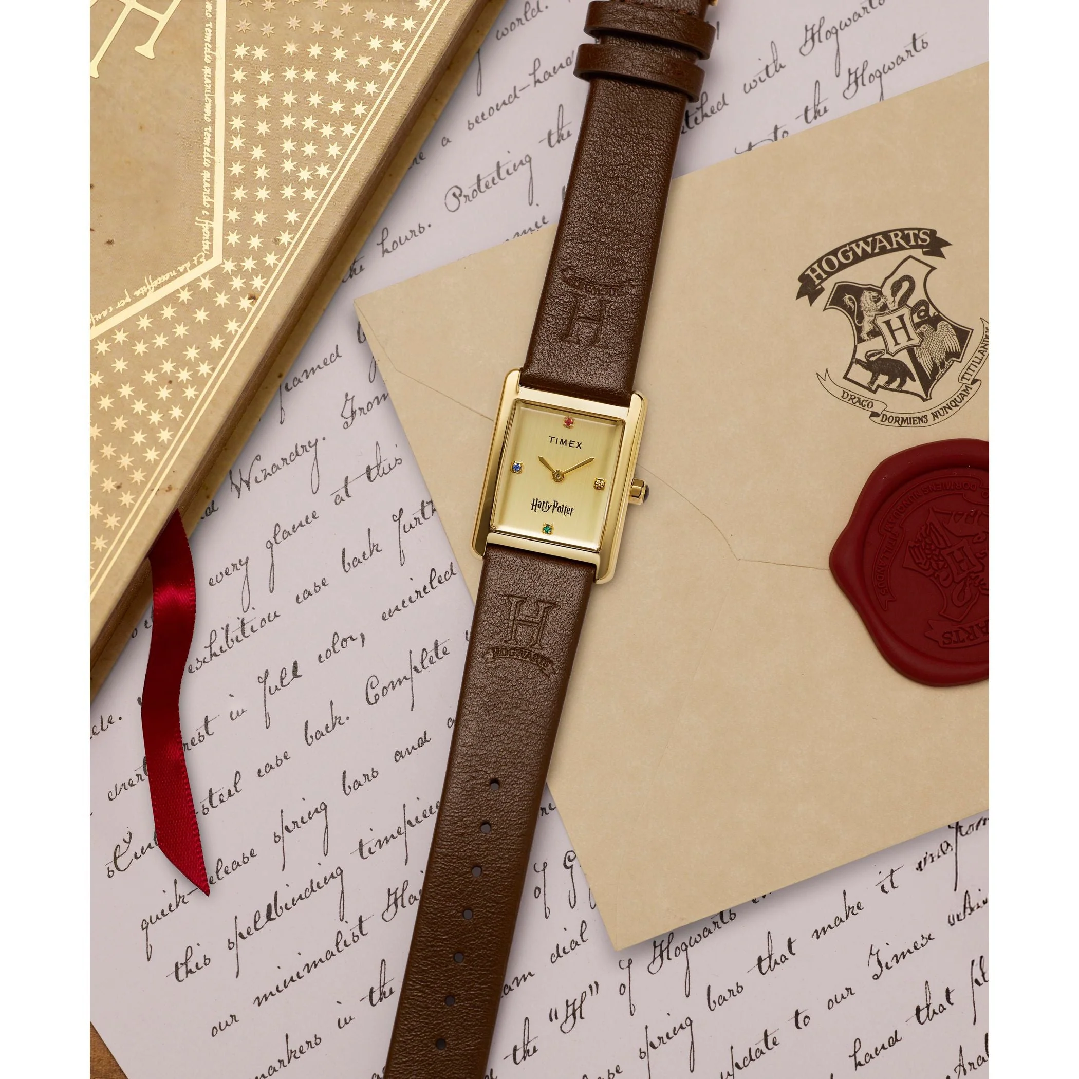 TW2Y75700 Reloj Timex X Harry Potter Hailey Hogwarts de dama banda de piel - Image 3