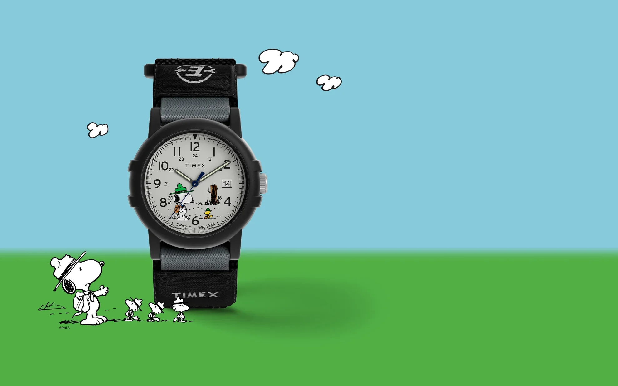 TW4B29100 Timex Expedition x Snoopy de caballero pulsera de tela - Image 4
