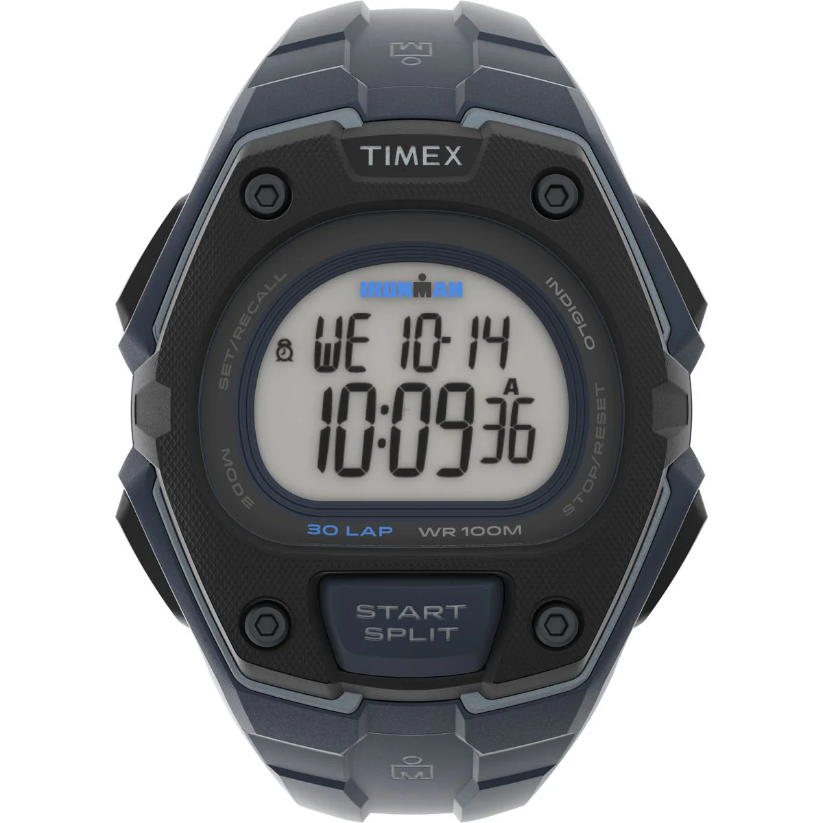 TW5M48400 Reloj Timex Ironman Digital para Caballero con Correa de Resina 45 mm