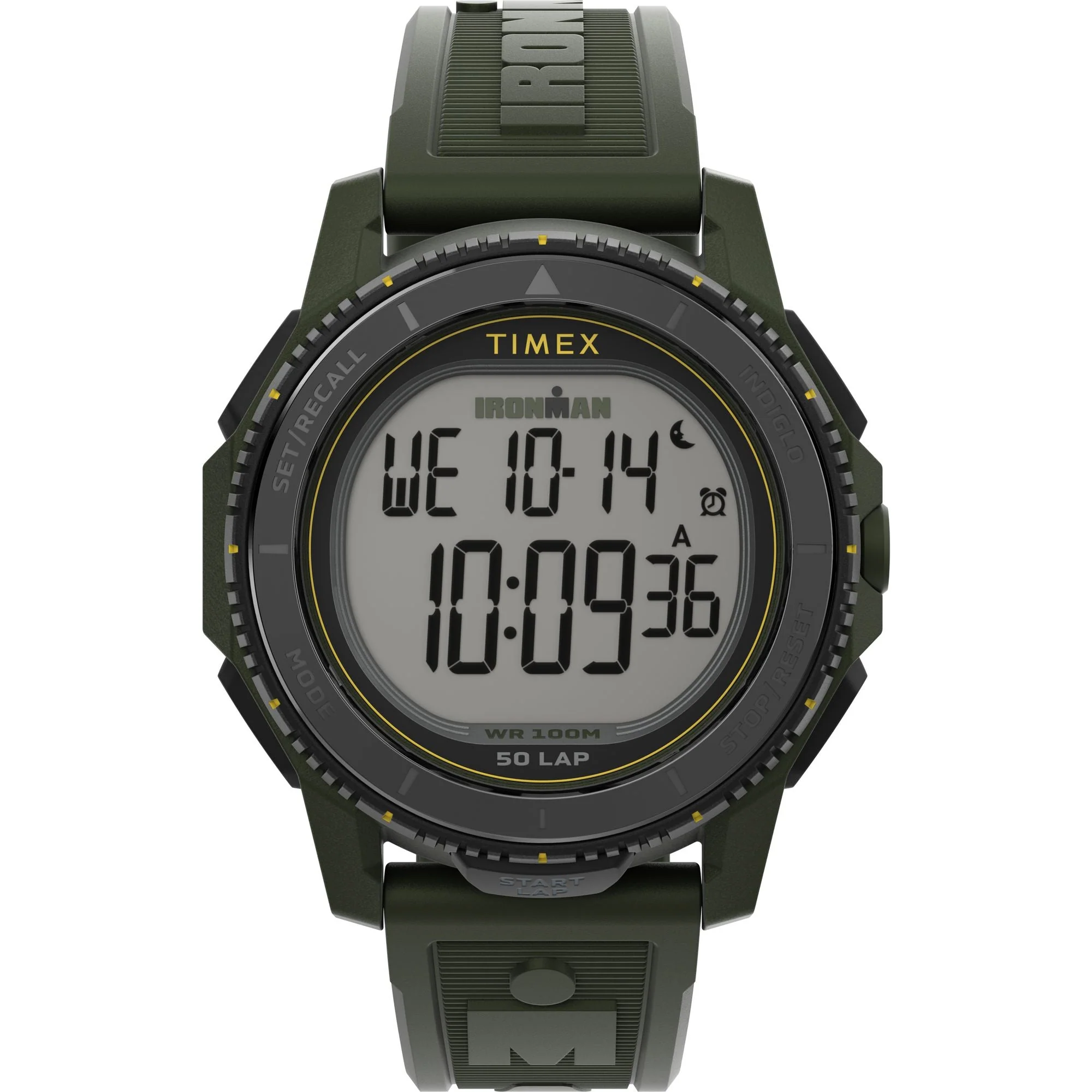 TW5M58000 Reloj Timex Ironman Digital Adrenaline de hombre pulsera de caucho 46 mm