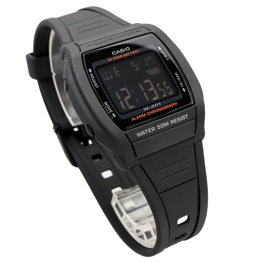 W-201-1BV Casio Reloj Unisex, 10 Años de Bateria Illuminator - Image 2