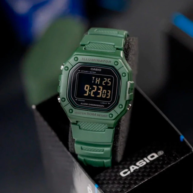 W-218H-3BV Reloj Casio de hombre pulsera de resina - Image 4
