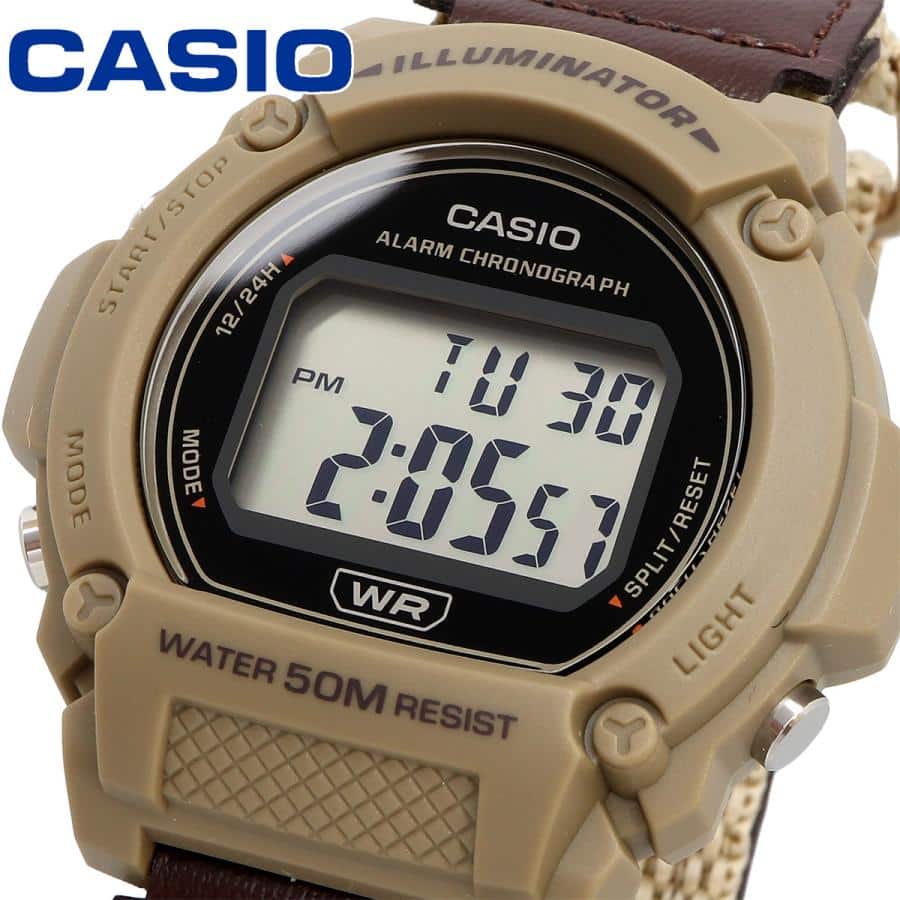 W-219HB-5AV Casio Illuminator Alarma Cronógrafo Reloj para Hombre - Image 3