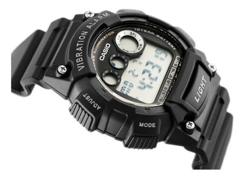 W-735H-1AV Reloj Casio para Hombre, Alarma Vibrante Super Illuminantor - Image 4