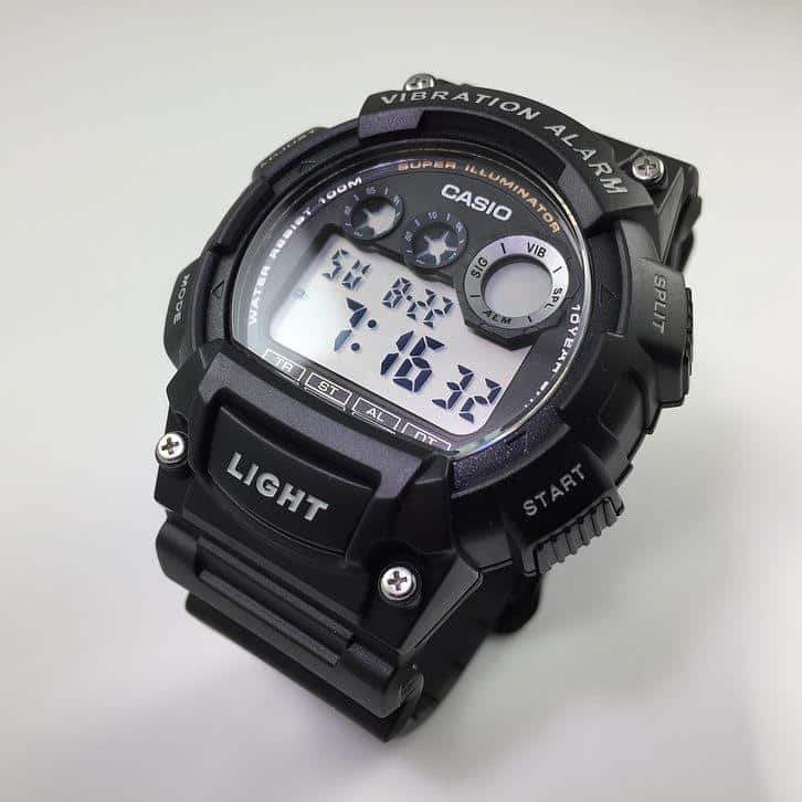W-735H-1AV Reloj Casio para Hombre, Alarma Vibrante Super Illuminantor - Image 6