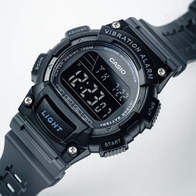 W-736H-8BV Reloj Casio para Hombre, Alarma Vibrante Super Illuminantor - Image 2