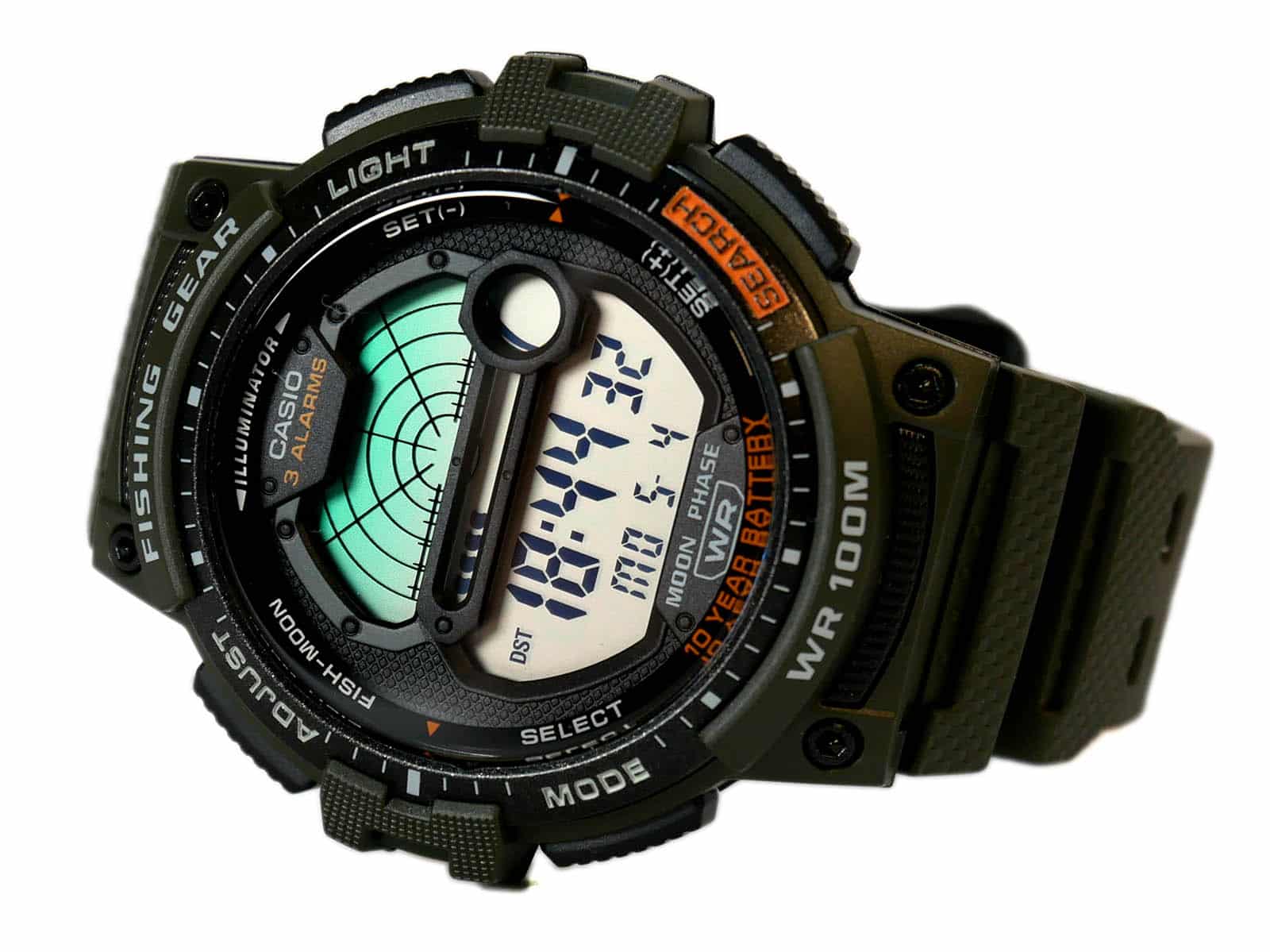 WS-1200H-3AV Reloj Casio para Hombre, Fishing Gear, Fase Lunar - Image 4