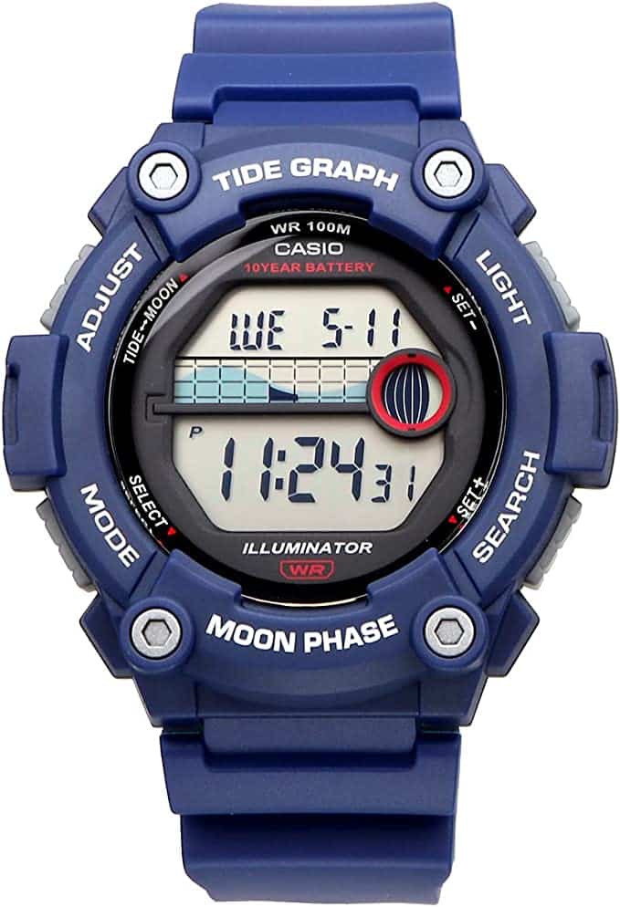 WS-1300H-2AV Reloj Casio para Caballero, Gráfica de Marea, 10 Años de Batería - Image 7