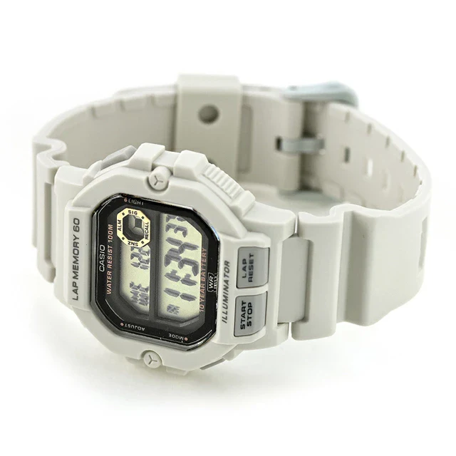 WS-1400H-8AV Casio de caballero pulsera de caucho 10 años de bateria - Image 4