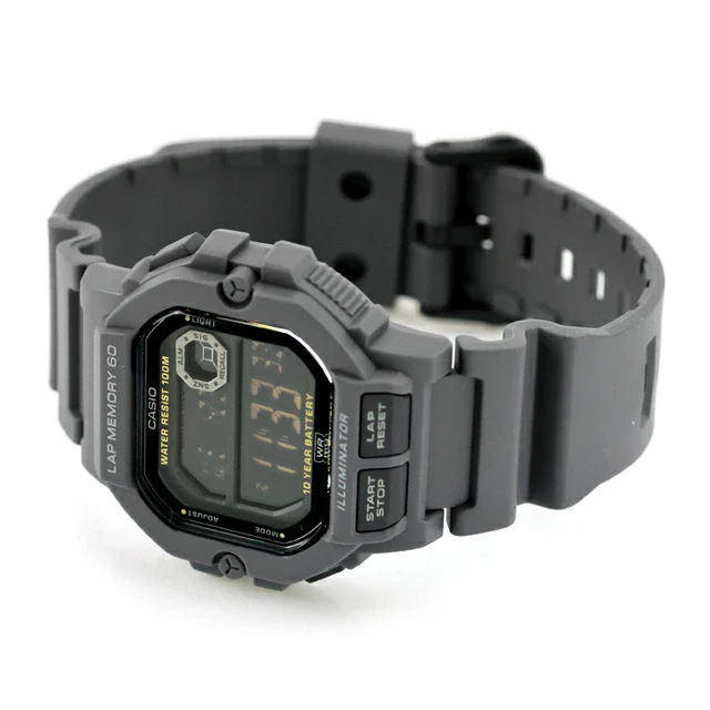 WS-1400H-8BV Casio de caballero pulsera de resina 10 años de bateria - Image 4