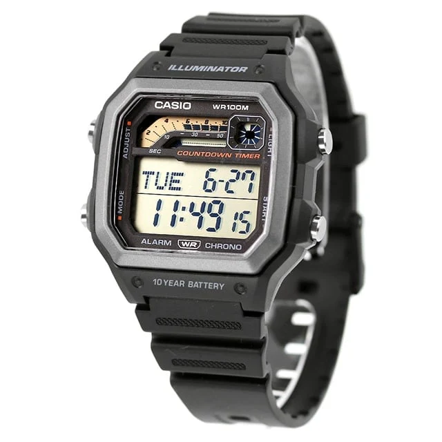WS-1600H-1AV Casio Reloj para Hombre, Illuminator 10 Años de Batería - Image 2