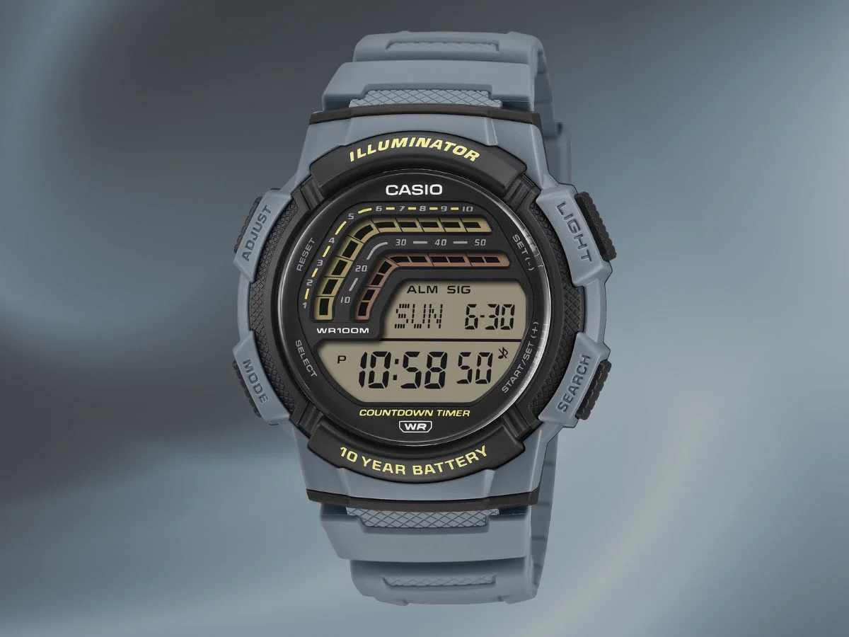 WS-1800-2AV Reloj Casio de hombre digital banda de caucho - Image 2
