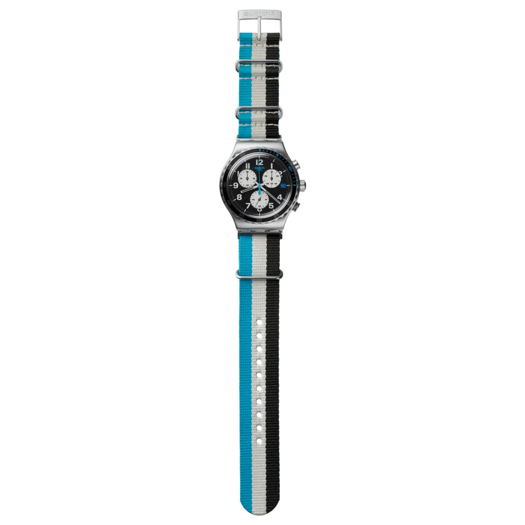YVS409 Reloj Swatch Skybond de hombre correa de tela - Image 3